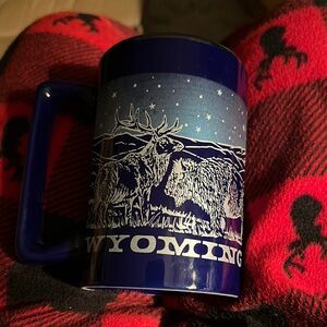 Navy Wildlife Mug with Wyoming Design